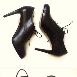 Cole Haan high heeled oxfords
